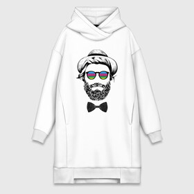 Платье-худи хлопок с принтом Hipster dude в Курске,  |  | beard | butterfly | cool | dude | face | fashion | guy | hat | hipster | hype | moustache | бабочка | борода | круто | лицо | мода | очки | парень | усы | хайп | хипстер | чувак | шляпа