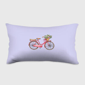 Подушка 3D антистресс с принтом Bicycle в Курске, наволочка — 100% полиэстер, наполнитель — вспененный полистирол | состоит из подушки и наволочки на молнии | букет | велосипед | лето | цветы