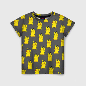 Детская футболка 3D с принтом Пикачу эмодзи в Курске, 100% гипоаллергенный полиэфир | прямой крой, круглый вырез горловины, длина до линии бедер, чуть спущенное плечо, ткань немного тянется | baby | cartoon | emoji | happy | kawaii | pika pika | pikachu | pokemon go | team | детям | зайчик | иви | кавайный | кролик | малыш | мордочка | мультяшный | персонажи аниме | пика пика | пикачу | покемоны | улыбка | ушки | щеки | эмоции | 