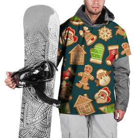 Накидка на куртку 3D с принтом Имбирный Пряник в Курске, 100% полиэстер |  | Тематика изображения на принте: 