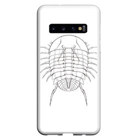 Чехол для Samsung Galaxy S10 с принтом трилобит агрессивный в Курске, Силикон | Область печати: задняя сторона чехла, без боковых панелей | агрессия | доисторические животные | жуткие животные | насекомые | палеонтология | трилобиты