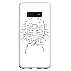 Чехол для Samsung S10E с принтом трилобит агрессивный в Курске, Силикон | Область печати: задняя сторона чехла, без боковых панелей | агрессия | доисторические животные | жуткие животные | насекомые | палеонтология | трилобиты