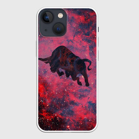 Чехол для iPhone 13 mini с принтом Бык в Курске,  |  | 2021 | bull | space | бык | год быка | космос