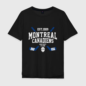 Мужская футболка хлопок Oversize с принтом Монреаль Канадиенс в Курске, 100% хлопок | свободный крой, круглый ворот, “спинка” длиннее передней части | canadiens | hockey | montreal | montreal canadiens | nhl | usa | канадиенс | монреаль | монреаль канадиенс | нхл | спорт | сша | хоккей | шайба