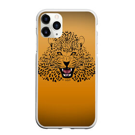 Чехол для iPhone 11 Pro Max матовый с принтом Леопард в Курске, Силикон |  | big cat | cat | leopard | кот | кошка | леопард