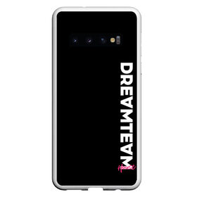 Чехол для Samsung Galaxy S10 с принтом DreamTeam в Курске, Силикон | Область печати: задняя сторона чехла, без боковых панелей | blogger | bloggers | dream team | dream team house | dreamteam | dth | tik tok | tik tok house | блогер | блогеры | тик ток | тиктокеры