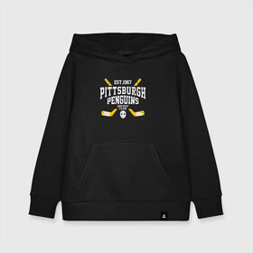 Детская толстовка хлопок с принтом Pittsburgh Penguins в Курске, 100% хлопок | Круглый горловой вырез, эластичные манжеты, пояс, капюшен | hockey | nhl | penguins | pittsburg | pittsburgh | pittsburgh penguins | usa | нхл | пингвинз | питтсбург | питтсбург пингвинз | спорт | сша | хоккей | шайба