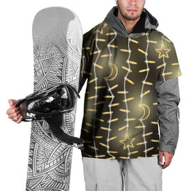 Накидка на куртку 3D с принтом Золотая Гирлянда в Курске, 100% полиэстер |  | 