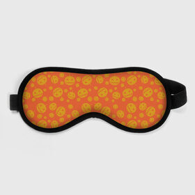 Маска для сна 3D с принтом Helloween Pumpkin - Хеллоуин в Курске, внешний слой — 100% полиэфир, внутренний слой — 100% хлопок, между ними — поролон |  | helloween | orange | pumpkin | оранжевый | тыквы | хеллоуин