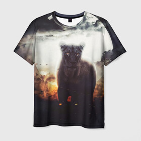 Мужская футболка 3D с принтом Львица в Курске, 100% полиэфир | прямой крой, круглый вырез горловины, длина до линии бедер | cat | kitten | kitty | lion | pet | tiger | арт | взгляд | животные | кот | котёнок | коты | котятки | котятушки | кошечки | кошка | кошки | лев | мордочка | тигр