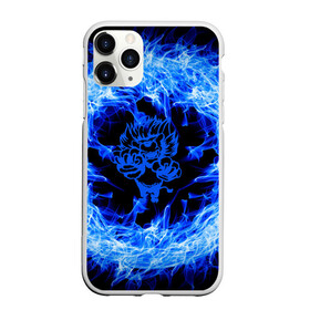 Чехол для iPhone 11 Pro Max матовый с принтом Лев в синем пламени в Курске, Силикон |  | lion | лев | огонь | пламя | синий