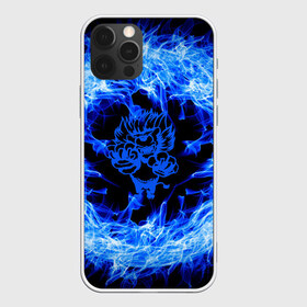 Чехол для iPhone 12 Pro Max с принтом Лев в синем пламени в Курске, Силикон |  | lion | лев | огонь | пламя | синий