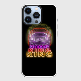 Чехол для iPhone 13 Pro с принтом Cadillac в Курске,  |  | Тематика изображения на принте: cadillac | бренды | кадиллак | король | машины | моргенштерн | музыка | неон | неоновые