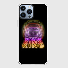 Чехол для iPhone 13 Pro Max с принтом Cadillac в Курске,  |  | Тематика изображения на принте: cadillac | бренды | кадиллак | король | машины | моргенштерн | музыка | неон | неоновые