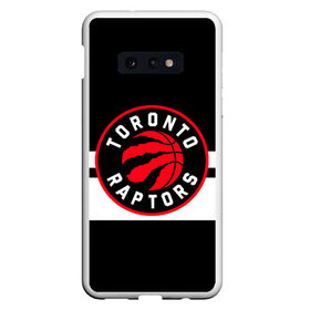 Чехол для Samsung S10E с принтом TORONTO RAPTORS в Курске, Силикон | Область печати: задняя сторона чехла, без боковых панелей | basketball | canada | logo | nba | raptors | sport | team | toronto | usa | баскетбол | канада | логотип | мяч | нба | полосы | рэпторс | спорт | сша | торонто | черный