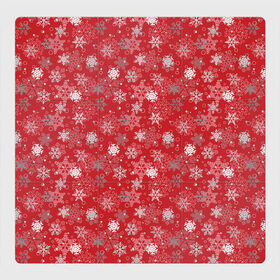 Магнитный плакат 3Х3 с принтом Снежинки в Курске, Полимерный материал с магнитным слоем | 9 деталей размером 9*9 см | merry christmas | дед мороз | ёлка | зима | зимние узоры | мороз | новый год | подарок | праздник | рождество | с новым годом | салют | санта клаус | свитер с оленями | снег | снеговик | снегурочка | снежинки