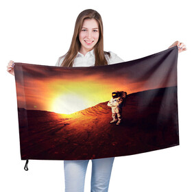 Флаг 3D с принтом Марс в Курске, 100% полиэстер | плотность ткани — 95 г/м2, размер — 67 х 109 см. Принт наносится с одной стороны | cosmonavt | galaxy | nasa | nebula | space | star | абстракция | астронавт | вселенная | галактика | звезда | звезды | космический | космонавт | наса | планеты | скафандр