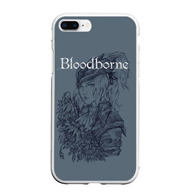 Чехол для iPhone 7Plus/8 Plus матовый с принтом Bloodborne в Курске, Силикон | Область печати: задняя сторона чехла, без боковых панелей | dark souls | demon souls | demons souls | demons souls remastered | git gud | гит гуд | дарк соулз | демон соулз