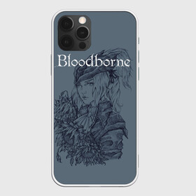 Чехол для iPhone 12 Pro с принтом Bloodborne в Курске, силикон | область печати: задняя сторона чехла, без боковых панелей | Тематика изображения на принте: dark souls | demon souls | demons souls | demons souls remastered | git gud | гит гуд | дарк соулз | демон соулз