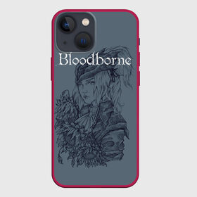 Чехол для iPhone 13 mini с принтом Bloodborne в Курске,  |  | dark souls | demon souls | demons souls | demons souls remastered | git gud | гит гуд | дарк соулз | демон соулз