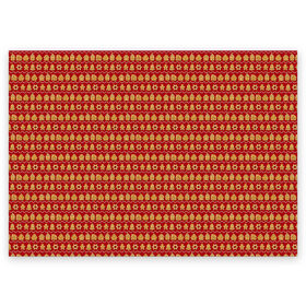 Поздравительная открытка с принтом Рождественское печенье в Курске, 100% бумага | плотность бумаги 280 г/м2, матовая, на обратной стороне линовка и место для марки
 | 