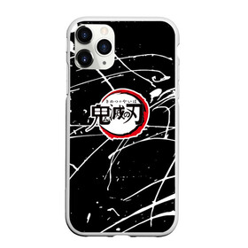 Чехол для iPhone 11 Pro матовый с принтом Demon Slayer Kimetsu no Yaiba в Курске, Силикон |  | anime | demon slayer | аниме | демон | манга | мультик | мультфильм | надпись на японском | танджиро камадо