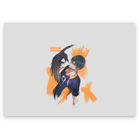 Поздравительная открытка с принтом Кагеяма Тобио в Курске, 100% бумага | плотность бумаги 280 г/м2, матовая, на обратной стороне линовка и место для марки
 | anime | haikyu | haikyuu | hinata | karasuno | kei | nekoma | nishinoya | satori | tobio | yu | аниме | волейбол | волейбол аниме | кей | нишиноя ю | сатори | спорт | тобио | хината
