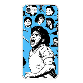 Чехол для iPhone 5/5S матовый с принтом DIEGO MARADONA в Курске, Силикон | Область печати: задняя сторона чехла, без боковых панелей | diego armando maradona | football | архентинос хуниорс | барселона | бока хуниорс | бока хуниорс. | диего армандо марадона | диего марадона | наполи | ньюэллс олд бойз | севилья | футбол