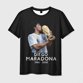 Мужская футболка 3D с принтом Diego Maradona в Курске, 100% полиэфир | прямой крой, круглый вырез горловины, длина до линии бедер | Тематика изображения на принте: 10 | 1960 | 2020 | argentina | barcelona | diego | football | legend | leo | lionel | maradona | messi | retro | rip | soccer | аргентина | барселона | бога | диего | легенда | лионель | марадона | месси | мяч | ретро | рука | форма | футбол