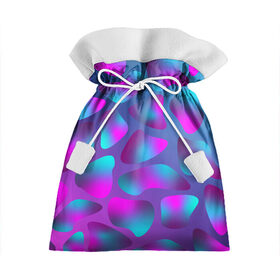 Подарочный 3D мешок с принтом Неоновые капли в Курске, 100% полиэстер | Размер: 29*39 см | neon | newschool | purple | rap | абстракция | бензин | капли | кислотный | неон | разводы | розовый | фиолетовый
