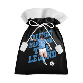Подарочный 3D мешок с принтом Diego Maradona в Курске, 100% полиэстер | Размер: 29*39 см | Тематика изображения на принте: 10 | 1960 | 2020 | argentina | barcelona | diego | football | legend | leo | lionel | maradona | messi | retro | rip | soccer | аргентина | барселона | бога | диего | легенда | лионель | марадона | месси | мяч | ретро | рука | форма | футбол