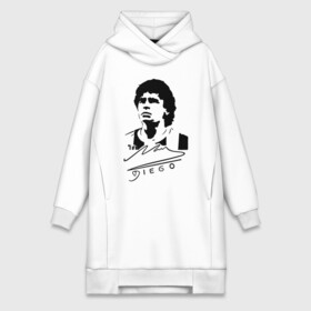 Платье-худи хлопок с принтом Diego Maradona в Курске,  |  | 10 | 1960 | 2020 | argentina | barcelona | diego | football | legend | leo | lionel | maradona | messi | retro | rip | soccer | автограф | аргентина | барселона | бога | диего | легенда | лионель | марадона | месси | мяч | ретро | роспись | р