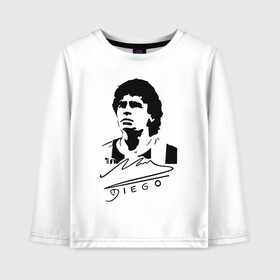 Детский лонгслив хлопок с принтом Diego Maradona в Курске, 100% хлопок | круглый вырез горловины, полуприлегающий силуэт, длина до линии бедер | Тематика изображения на принте: 10 | 1960 | 2020 | argentina | barcelona | diego | football | legend | leo | lionel | maradona | messi | retro | rip | soccer | автограф | аргентина | барселона | бога | диего | легенда | лионель | марадона | месси | мяч | ретро | роспись | р
