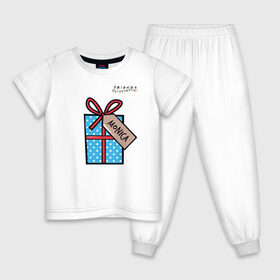 Детская пижама хлопок с принтом Friends. Подарок Monica в Курске, 100% хлопок |  брюки и футболка прямого кроя, без карманов, на брюках мягкая резинка на поясе и по низу штанин
 | christmas | friends | gift | monica | vdkarsve | xmas | друзья | новый год | подарок | сериал