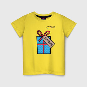 Детская футболка хлопок с принтом Friends. Подарок Chandler в Курске, 100% хлопок | круглый вырез горловины, полуприлегающий силуэт, длина до линии бедер | christmas | friends | gift | monica | vdkarsve | xmas | друзья | новый год | подарок | сериал