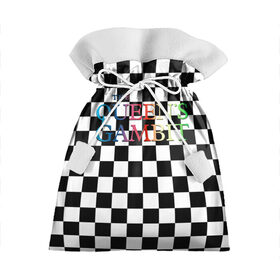 Подарочный 3D мешок с принтом THE QUEENS GAMBIT в Курске, 100% полиэстер | Размер: 29*39 см | beth harmon | chess | queens gambit | the queens gambit | аня тейлор джой | бет хармон | нетфликс | ход королевы | шахматы