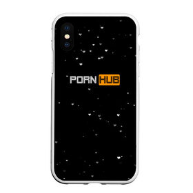 Чехол для iPhone XS Max матовый с принтом Pornhub в Курске, Силикон | Область печати: задняя сторона чехла, без боковых панелей | black | черный