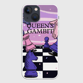 Чехол для iPhone 13 mini с принтом The Queens Gambit в Курске,  |  | beth harmon | chess | queens gambit | the queens gambit | аня тейлор джой | бет хармон | нетфликс | ход королевы | шахматы