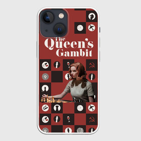 Чехол для iPhone 13 mini с принтом Ход королевы   The Que в Курске,  |  | gambit | the queens 