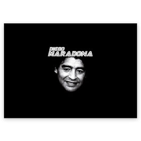 Поздравительная открытка с принтом Диего Марадона в Курске, 100% бумага | плотность бумаги 280 г/м2, матовая, на обратной стороне линовка и место для марки
 | diego | diego armando maradona | maradona | аргентина | диего | король | легенда | марадона | нападающий | полузащитник | футбол | футболист