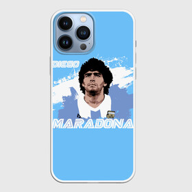 Чехол для iPhone 13 Pro Max с принтом Диего Марадона в Курске,  |  | Тематика изображения на принте: diego | diego armando maradona | maradona | аргентина | диего | король | легенда | марадона | нападающий | полузащитник | футбол | футболист