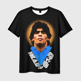 Мужская футболка 3D с принтом Diego Maradona в Курске, 100% полиэфир | прямой крой, круглый вырез горловины, длина до линии бедер | diego | diego armando maradona | legend | maradona | аргентина | диего | король | легенда | марадона | нападающий | полузащитник | футбол | футболист