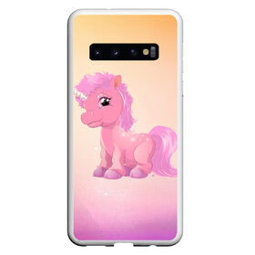 Чехол для Samsung Galaxy S10 с принтом Unicorn в Курске, Силикон | Область печати: задняя сторона чехла, без боковых панелей | Тематика изображения на принте: арт | графика | единорог | животные | звери | пони