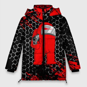 Женская зимняя куртка 3D с принтом Among Us Impostor Gun (Red) в Курске, верх — 100% полиэстер; подкладка — 100% полиэстер; утеплитель — 100% полиэстер | длина ниже бедра, силуэт Оверсайз. Есть воротник-стойка, отстегивающийся капюшон и ветрозащитная планка. 

Боковые карманы с листочкой на кнопках и внутренний карман на молнии | Тематика изображения на принте: among us | impostor | impostor gun | red | there is impostor among us | амонг ус | игра | мем | предатель | предатель среди нас | самозванец | среди нас