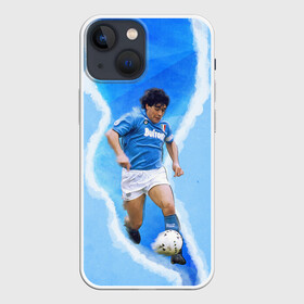 Чехол для iPhone 13 mini с принтом Диего Армандо в Курске,  |  | 10 номер | diego | football | maradona | maradonna | арегнтина | бога | диего | марадона | марадонна | ретро | рука | сборная аргентины | футбол | футболист