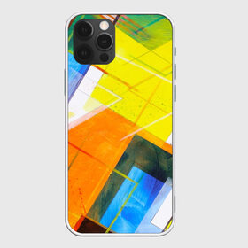 Чехол для iPhone 12 Pro Max с принтом Геометрический хаос в Курске, Силикон |  | абстракция | геометрия | квадрат | кисть | краска | прямоугольник | треугольник | фигура | хаос