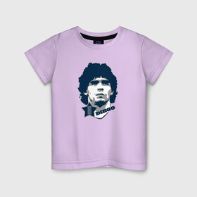 Детская футболка хлопок с принтом Diego 10 в Курске, 100% хлопок | круглый вырез горловины, полуприлегающий силуэт, длина до линии бедер | 10 | el diego | legend | maradona | аргентина | легенда | марадона | форма
