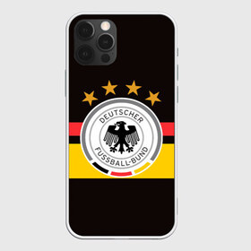 Чехол для iPhone 12 Pro Max с принтом СБОРНАЯ ГЕРМАНИИ в Курске, Силикон |  | Тематика изображения на принте: flag | football | germany | logo | sport | team | германия | логотип | сборная | спорт | флаг | футбол