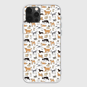 Чехол для iPhone 12 Pro Max с принтом Узор собаки много в Курске, Силикон |  | гав | детский | домашнее животное | животный | звери | команды | лапы | любителю животных | морды | песель | песик | псы | собаки | собачка | узор | хвост | шаблон | щенки