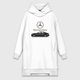Платье-худи хлопок с принтом Mersedes Benz в Курске,  |  | avto | car | germany | v8 | машина | скорость